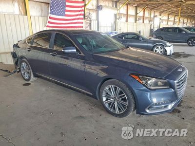 Czwarte zdjęcie samochodu z boku: 2018 GENESIS G80 3.8 VIN:KMHGN4JE2JU216679 - miniatura