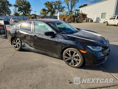 Czwarte zdjęcie samochodu z boku: 2020 HONDA CIVIC SPORT VIN:2HGFC2F80LH528052 - miniatura