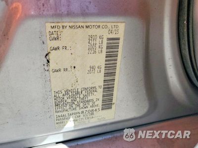 Zdjęcie 12 z 12 samochodu: 2015 NISSAN ALTIMA 2.5 S VIN:1N4AL3AP4FN870845 - miniatura
