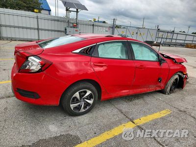 Trzecie zdjęcie samochodu z tyłu: 2019 HONDA CIVIC LX VIN:2HGFC2F61KH606058 - miniatura