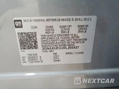 Zdjęcie 13 z 13 samochodu: 2024 CHEVROLET EQUINOX LT VIN:3GNAXUEG1RL255437 - miniatura