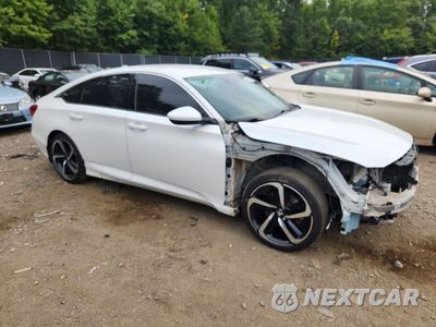 Czwarte zdjęcie samochodu z boku: 2018 HONDA ACCORD SPORT VIN:1HGCV1F3XJA183572 - miniatura