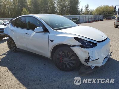 Czwarte zdjęcie samochodu z boku: 2022 TESLA MODEL Y VIN:7SAYGDEF4NF539669 - miniatura