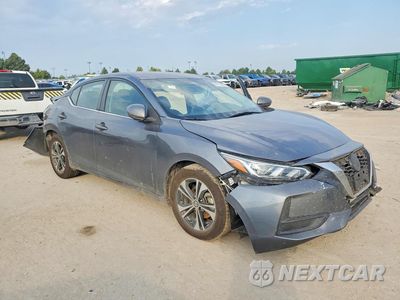 Czwarte zdjęcie samochodu z boku: 2022 NISSAN SENTRA SV VIN:3N1AB8CV5NY241881 - miniatura