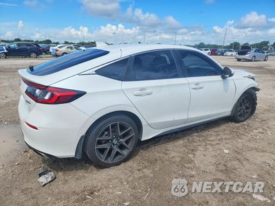 Trzecie zdjęcie samochodu z tyłu: 2022 HONDA CIVIC SPORT TOURING VIN:19XFL1H85NE004092 - miniatura