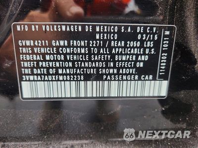 Zdjęcie 12 z 12 samochodu: 2015 VOLKSWAGEN GOLF TDI VIN:3VWRA7AUXFM082238 - miniatura