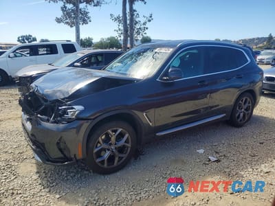 2022 BMW X3 XDRIVE30I 5UX53DP01N9M07644 - główne zdjęcie licytacji z USA - miniatura