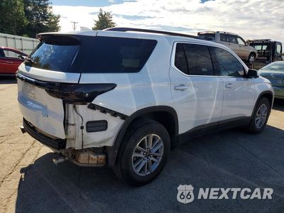 Trzecie zdjęcie samochodu z tyłu: 2022 CHEVROLET TRAVERSE LT VIN:1GNEVHKW7NJ122886 - miniatura