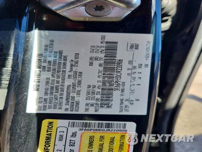 Zdjęcie 12 z 12 samochodu: 2018 FORD FUSION SE VIN:3FA6P0HD0JR220906 - miniatura