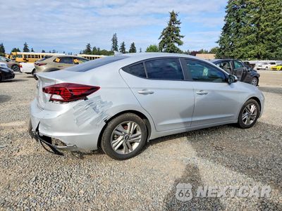 Trzecie zdjęcie samochodu z tyłu: 2019 HYUNDAI ELANTRA SEL VIN:5NPD84LF4KH449804 - miniatura