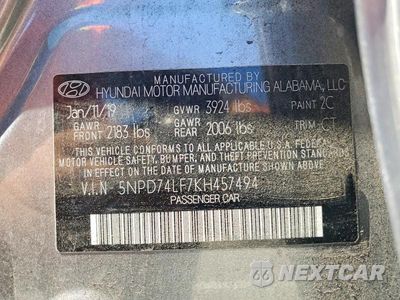 Zdjęcie 13 z 13 samochodu: 2019 HYUNDAI ELANTRA SE VIN:5NPD74LF7KH457494 - miniatura