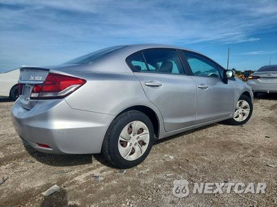 Trzecie zdjęcie samochodu z tyłu: 2014 HONDA CIVIC LX VIN:19XFB2F5XEE028874 - miniatura