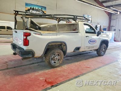 Trzecie zdjęcie samochodu z tyłu: 2021 CHEVROLET SILVERADO K2500 HEAVY DUTY VIN:1GC3YLE75MF193682 - miniatura