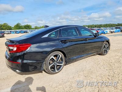 Trzecie zdjęcie samochodu z tyłu: 2020 HONDA ACCORD SPORT VIN:1HGCV1F31LA113963 - miniatura