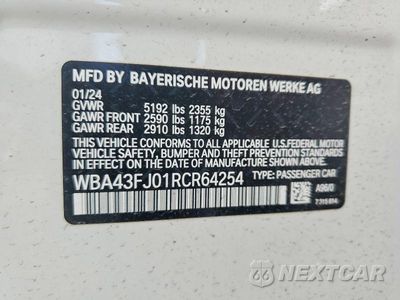 Zdjęcie 12 z 12 samochodu: 2024 BMW 530 I VIN:WBA43FJ01RCR64254 - miniatura