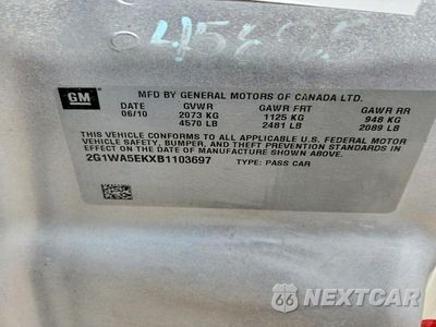 Zdjęcie 12 z 12 samochodu: 2011 CHEVROLET IMPALA LS VIN:2G1WA5EKXB1103697 - miniatura