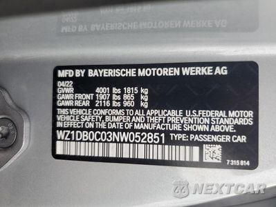 Zdjęcie 13 z 13 samochodu: 2022 TOYOTA GR SUPRA 3.0 PREMIUM VIN:WZ1DB0C03NW052851 - miniatura