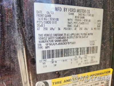 Zdjęcie 14 z 14 samochodu: 2013 FORD EXPEDITION XLT VIN:1FMJU1J55DEF57323 - miniatura