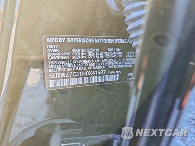 Zdjęcie 13 z 13 samochodu: 2017 BMW X3 SDRIVE28I VIN:5UXWZ7C31H0X41637 - miniatura