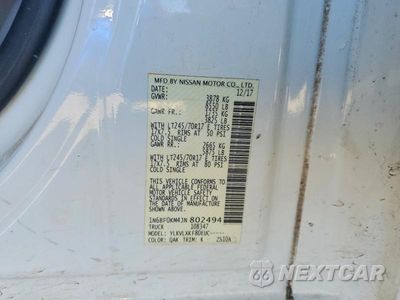 Zdjęcie 13 z 13 samochodu: 2018 NISSAN NV 1500 VIN:1N6BF0KM4JN802494 - miniatura