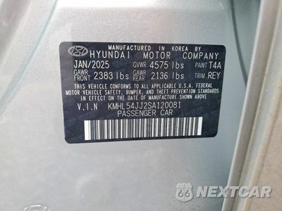 Zdjęcie 12 z 12 samochodu: 2025 HYUNDAI SONATA HYBRID LIMITED VIN:KMHL54JJ2SA120081 - miniatura