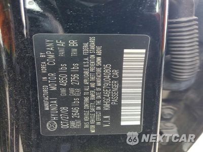 Zdjęcie 12 z 12 samochodu: 2009 HYUNDAI GENESIS 3.8L VIN:KMHGC46E79U040805 - miniatura