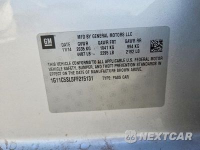 Zdjęcie 12 z 12 samochodu: 2015 CHEVROLET MALIBU 1LT VIN:1G11C5SL5FF215131 - miniatura