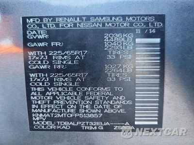 Zdjęcie 13 z 13 samochodu: 2015 NISSAN ROGUE S VIN:KNMAT2MT0FP513857 - miniatura