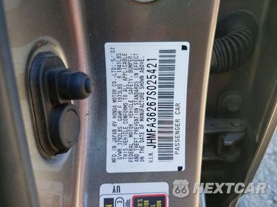 Zdjęcie 12 z 12 samochodu: 2007 HONDA CIVIC HYBRID VIN:JHMFA36267S025421 - miniatura