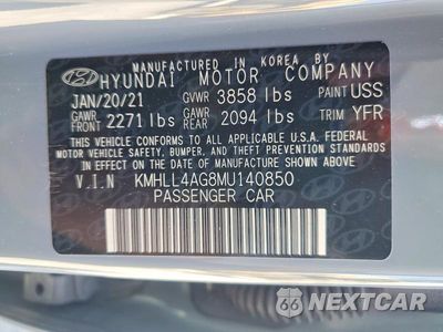 Zdjęcie 13 z 13 samochodu: 2021 HYUNDAI ELANTRA SE VIN:KMHLL4AG8MU140850 - miniatura