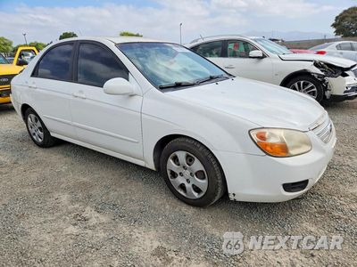 Czwarte zdjęcie samochodu z boku: 2007 KIA SPECTRA LX VIN:KNAFE122775487014 - miniatura