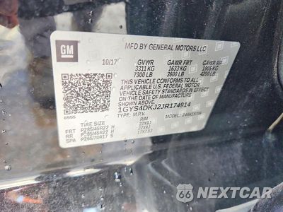 Zdjęcie 13 z 13 samochodu: 2018 CADILLAC ESCALADE PLATINUM VIN:1GYS4DKJ2JR174914 - miniatura