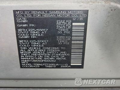 Zdjęcie 14 z 14 samochodu: 2016 NISSAN ROGUE S VIN:KNMAT2MV6GP633262 - miniatura