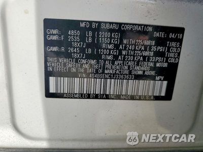 Zdjęcie 13 z 13 samochodu: 2018 SUBARU OUTBACK 3.6R LIMITED VIN:4S4BSENC1J3363633 - miniatura