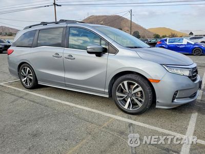 Czwarte zdjęcie samochodu z boku: 2021 HONDA ODYSSEY TOURING VIN:5FNRL6H89MB000792 - miniatura
