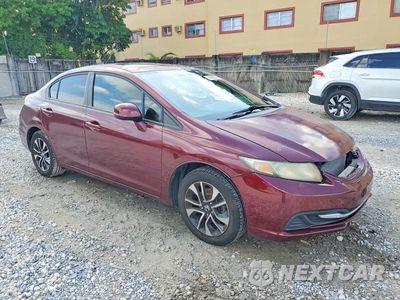 Czwarte zdjęcie samochodu z boku: 2013 HONDA CIVIC EX VIN:2HGFB2F87DH530787 - miniatura