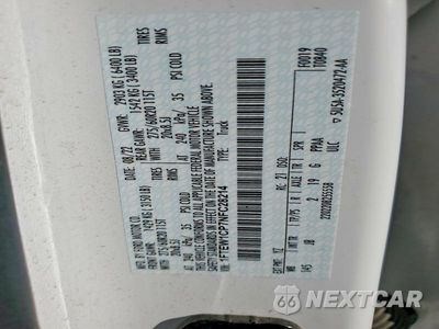 Zdjęcie 12 z 12 samochodu: 2022 FORD F150 SUPERCREW VIN:1FTEW1CP7NFC28214 - miniatura
