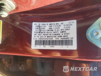 Zdjęcie 12 z 12 samochodu: 2015 HONDA ACCORD SPORT VIN:1HGCR2F53FA078469 - miniatura
