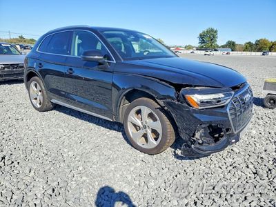 Czwarte zdjęcie samochodu z boku: 2021 AUDI Q5 PREMIUM PLUS VIN:WA1BAAFY3M2069665 - miniatura