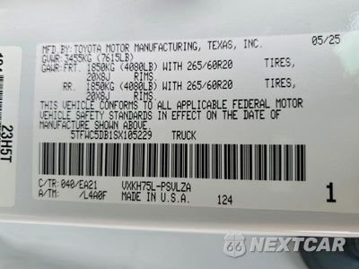 Zdjęcie 12 z 12 samochodu: 2025 TOYOTA TUNDRA LIMITED HV VIN:5TFWC5DB1SX105229 - miniatura