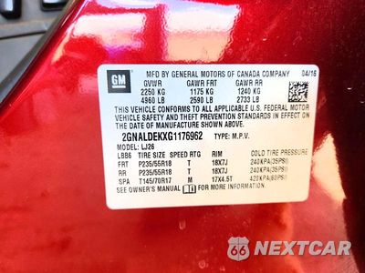 Zdjęcie 13 z 13 samochodu: 2016 CHEVROLET EQUINOX LS VIN:2GNALDEKXG1176962 - miniatura