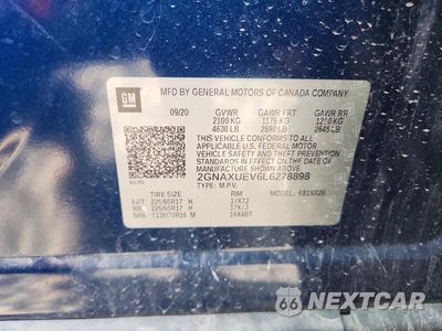 Zdjęcie 13 z 13 samochodu: 2020 CHEVROLET EQUINOX LT VIN:2GNAXUEV6L6278898 - miniatura