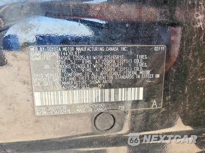 Zdjęcie 13 z 13 samochodu: 2011 TOYOTA RAV4 BASE VIN:2T3ZF4DV8BW073831 - miniatura