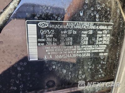 Zdjęcie 13 z 13 samochodu: 2023 HYUNDAI SANTA FE SEL VIN:5NMS24AJ8PH634586 - miniatura