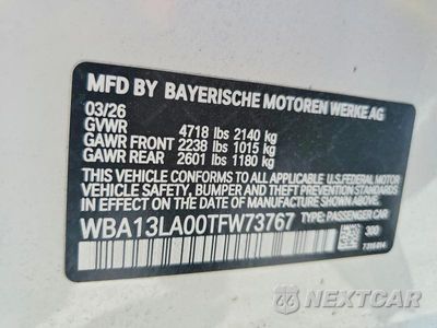 Zdjęcie 12 z 12 samochodu: 2026 BMW 330I VIN:WBA13LA00TFW73767 - miniatura