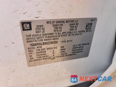 Zdjęcie 13 z 13 samochodu: 2017 GMC ACADIA DENALI VIN:1GKKNXLS9HZ286250 - miniatura