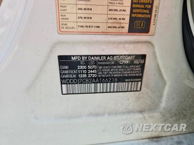 Zdjęcie 12 z 12 samochodu: 2010 MERCEDES-BENZ CLS 550 VIN:WDDDJ7CB2AA166218 - miniatura