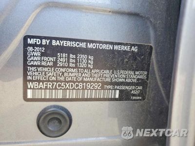 Zdjęcie 12 z 12 samochodu: 2013 BMW 535 I VIN:WBAFR7C5XDC819292 - miniatura