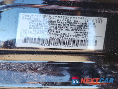 Zdjęcie 13 z 13 samochodu: 2026 NISSAN SENTRA SR VIN:3N1AB9DV6TY281503 - miniatura