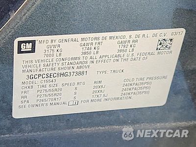 Zdjęcie 12 z 12 samochodu: 2017 CHEVROLET SILVERADO C1500 LTZ VIN:3GCPCSEC8HG373881 - miniatura